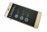 LCD display + sklíčko LCD + dotyková plocha + přední kryt Lenovo K6, Lenovo K6 Power gold