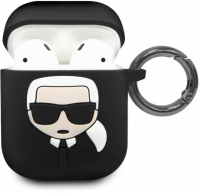 Karl Lagerfeld pouzdro Silicone Case pro Apple AirPods black