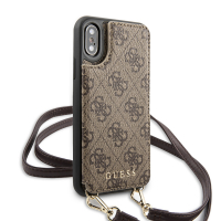 Guess pouzdro 4G Crossbody Cardslot brown pro Apple iPhone X/XS