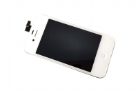 originální LCD displej + sklíčko LCD + dotyková plocha + přední kryt Apple iPhone 4 white SWAP