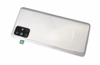 originální kryt baterie Samsung A715F Galaxy A71 včetně sklíčka kamery silver