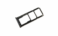originální držák SIM + držák paměťové karty Samsung A750F Galaxy A7 2018 black
