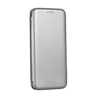 ForCell pouzdro Book Elegance silver Apple iPhone 5, iPhone 5S, iPhone SE