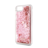 Guess pouzdro Glitter Floating Hearts pink pro Apple iPhone 8, iPhone SE (2020)