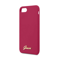 Guess pouzdro Retro Silicone burgundy pro Apple iPhone 7, iPhone 8, iPhone SE (2020)