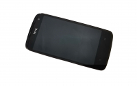 LCD display + sklíčko LCD + dotyková plocha + přední kryt HTC Desire 500 black