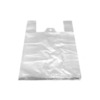 Mikrotenové tašky 4kg bílé 25x45 cm, 100ks