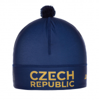 zimní čepice s bambulí Alpine Pro Czech Olympic Team vel. M blue