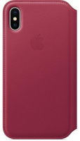 originální pouzdro Apple Flip Cover Berry (MQRX2ZM/A) pro Apple iPhone X/XS