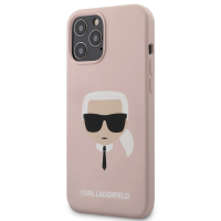 Karl Lagerfeld pouzdro Head Silicone pink pro Apple iPhone 12 Pro Max