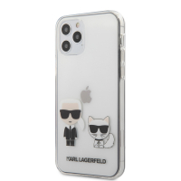 Karl Lagerfeld pouzdro PC/TPU Karl & Choupette transparent pro Apple iPhone 12, iPhone 12 Pro