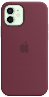 originální pouzdro Apple Silicone Case s MagSafe pro Apple iPhone 12, iPhone 12 Pro burgundy