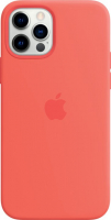 originální pouzdro Apple Silicone Case s MagSafe pro Apple iPhone 12, iPhone 12 Pro light red