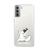 Karl Lagerfeld pouzdro PC/TPU Choupette Eats transparent pro Samsung G991B Galaxy S21