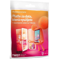 Twist SIM karta 200 Kč + neomezené volání v síti T-mobile
