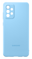 originální pouzdro Samsung Silicone Cover blue pro Samsung A525F Galaxy A52 LTE, A526B Galaxy A52 5G, A528B Galaxy A52s