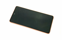 originální LCD displej + sklíčko LCD + dotyková plocha + střední rám Samsung G780F Galaxy S20 FE orange