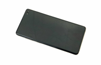 originální LCD displej + sklíčko LCD + dotyková plocha + střední rám Samsung G975F Galaxy S10 Plus black SWAP