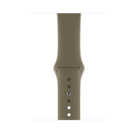 originální výměnný silikonový pásek Apple Sport Band khaki pro Apple Watch 42mm, 44mm, 45mm