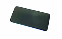 originální LCD displej + sklíčko LCD + dotyková plocha + přední kryt Huawei P40 Lite E blue včetně baterie