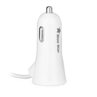 autonabíječka BlueStar Fastcharge USB + Lightning s výstupem 3A white
