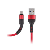 Datový kabel Maxlife MXUC-01 USB-C FastCharge 2A red 1m