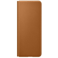 originální pouzdro Samsung Leather Flip Cover pro Samsung F926B Galaxy Z Fold3 5G hnědá