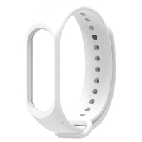 Devia výměnný silikonový pásek pro Xiaomi Mi Band 3, Mi Band 4 white