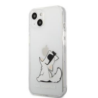 Karl Lagerfeld pouzdro TPU Choupette Eat transparent pro Apple iPhone 13