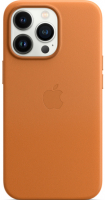 originální pouzdro Apple Leather Case s MagSafe pro Apple iPhone 13 Pro brown