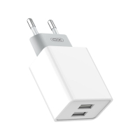Nabíječka XO L65 s 2x USB výstupem 2,4A white