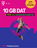Twist SIM karta S námi 10GB + 100 Kč