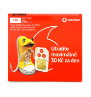 Vodafone SIM Předplacená karta 30 - Kredit 200Kč