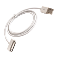 datový kabel Jekod white s konektorem Lightning 30-pin 1m