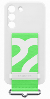 originální pouzdro Samsung Silicone Cover with Strap white pro Samsung S901B Galaxy S22