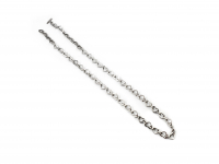 Řetízek z chirurgické oceli Srdíčkový, 50 cm, silver