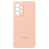 originální pouzdro Samsung Silicone Cover peach pro Samsung A536 Galaxy A53 5G