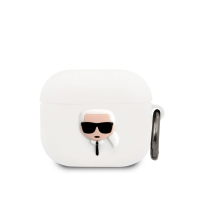 Karl Lagerfeld pouzdro Karl Head silikonové pro Apple AirPods 3 (2021) white