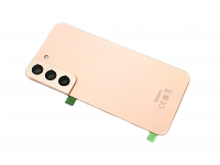 originální kryt baterie Samsung S901B Galaxy S22 5G včetně sklíčka kamery pink