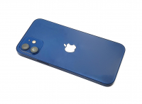 originální kryt baterie Apple iPhone 12 včetně středního rámu a sklíčka kamery (housing) blue SWAP