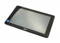 originální LCD displej + sklíčko LCD + dotyková plocha + přední kryt Acer One 10 D16H1 black SWAP