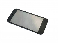 originální LCD displej + sklíčko LCD + dotyková plocha + přední kryt Vodafone Smart E8 black SWAP