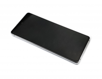 originální LCD displej + sklíčko LCD + dotyková plocha + střední rám Samsung G781B Galaxy S20 FE 5G white