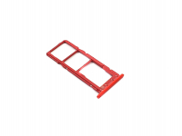 originální držák SIM + držák paměťové karty Samsung A035G Galaxy A03 red