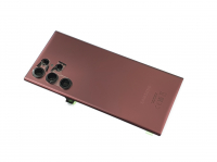 originální kryt baterie Samsung S908B Galaxy S22 Ultra 5G včetně sklíčka kamery dark red