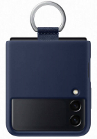 originální pouzdro Samsung Silicone Ring Cover blue pro Samsung F721 Z Flip4