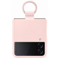 originální pouzdro Samsung Silicone Ring Cover pink pro Samsung F721 Z Flip4