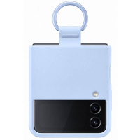 originální pouzdro Samsung Silicone Ring Cover light blue pro Samsung F721 Z Flip4