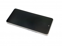 originální LCD displej + sklíčko LCD + dotyková plocha + střední rám Samsung A536B Galaxy A53 5G white