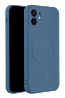 Jekod pouzdro Silicone Mag Cover pro Apple iPhone 12 modrá